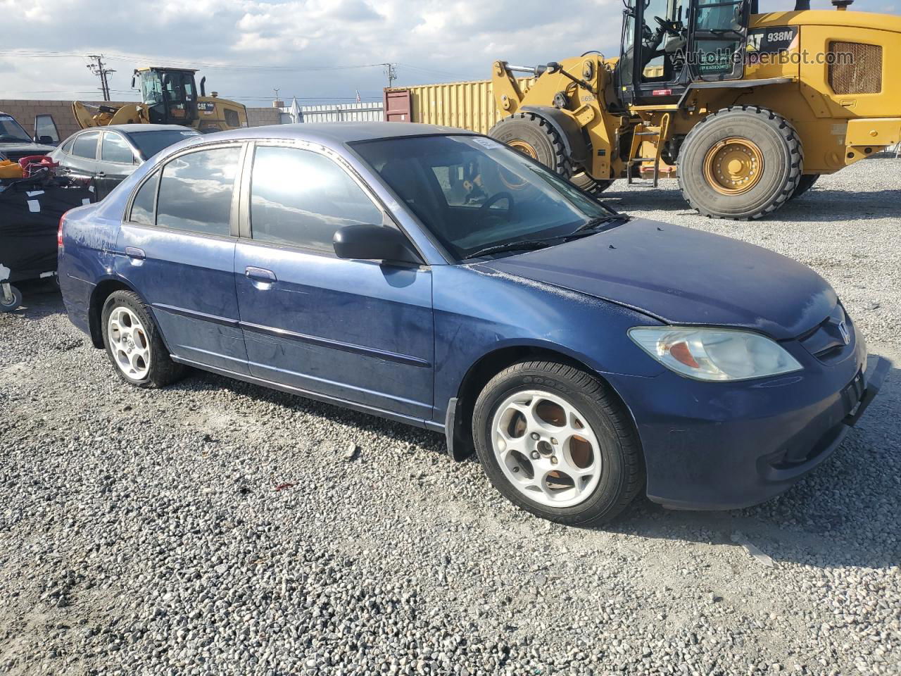 2004 Honda Civic Lx Blue vin: 2HGES16634H595009