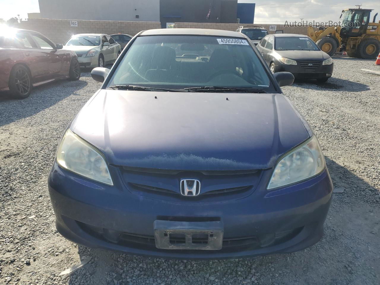 2004 Honda Civic Lx Blue vin: 2HGES16634H595009
