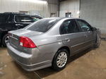 2005 Honda Civic Lx Silver vin: 2HGES16685H548821