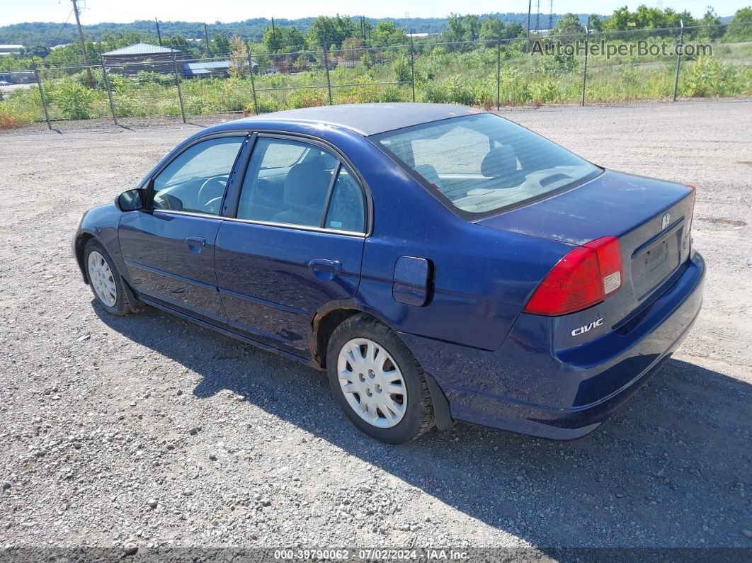 2005 Honda Civic Lx Blue vin: 2HGES16685H567935