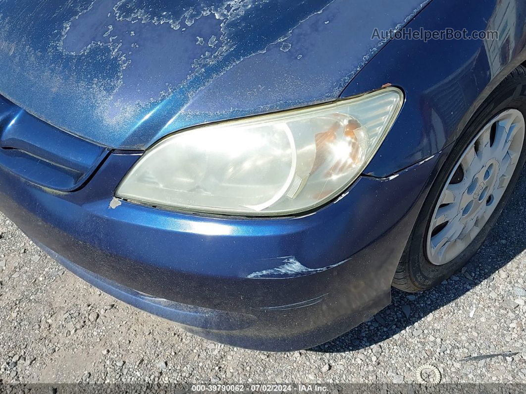 2005 Honda Civic Lx Blue vin: 2HGES16685H567935