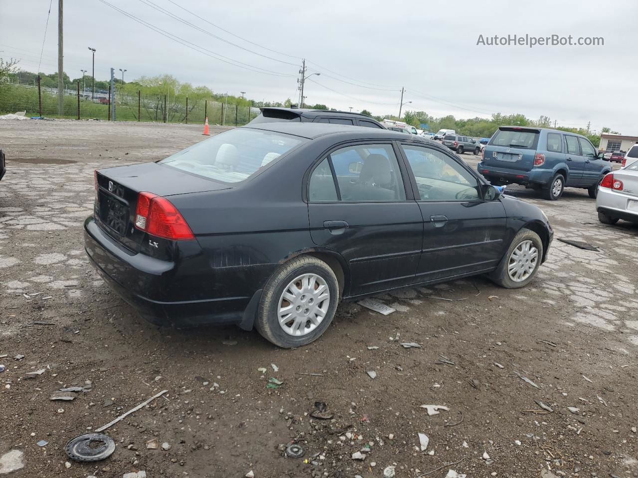 2005 Honda Civic Lx Black vin: 2HGES16685H600836