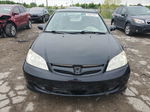 2005 Honda Civic Lx Black vin: 2HGES16685H600836