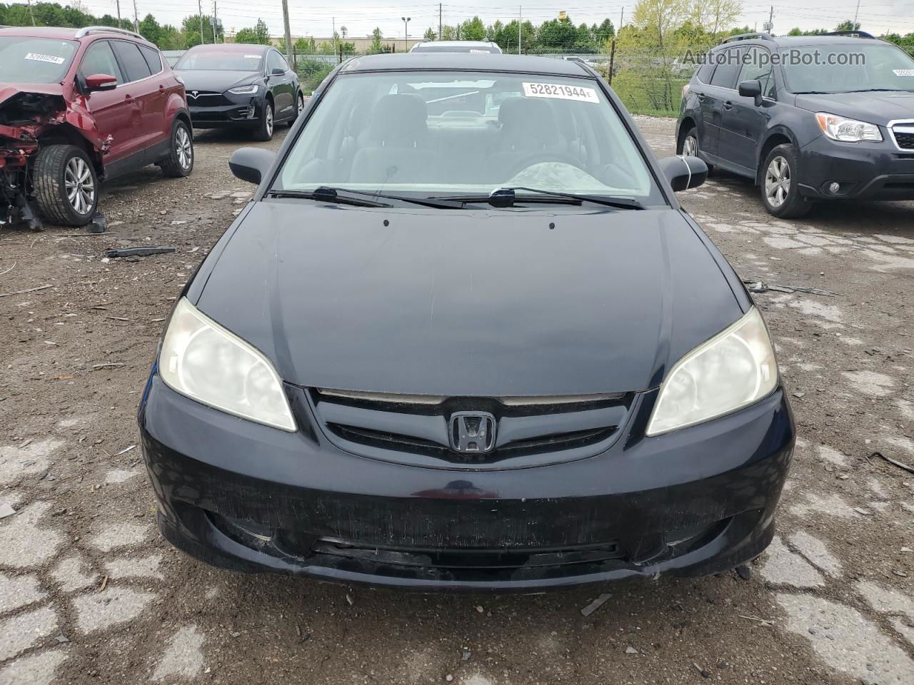 2005 Honda Civic Lx Black vin: 2HGES16685H600836