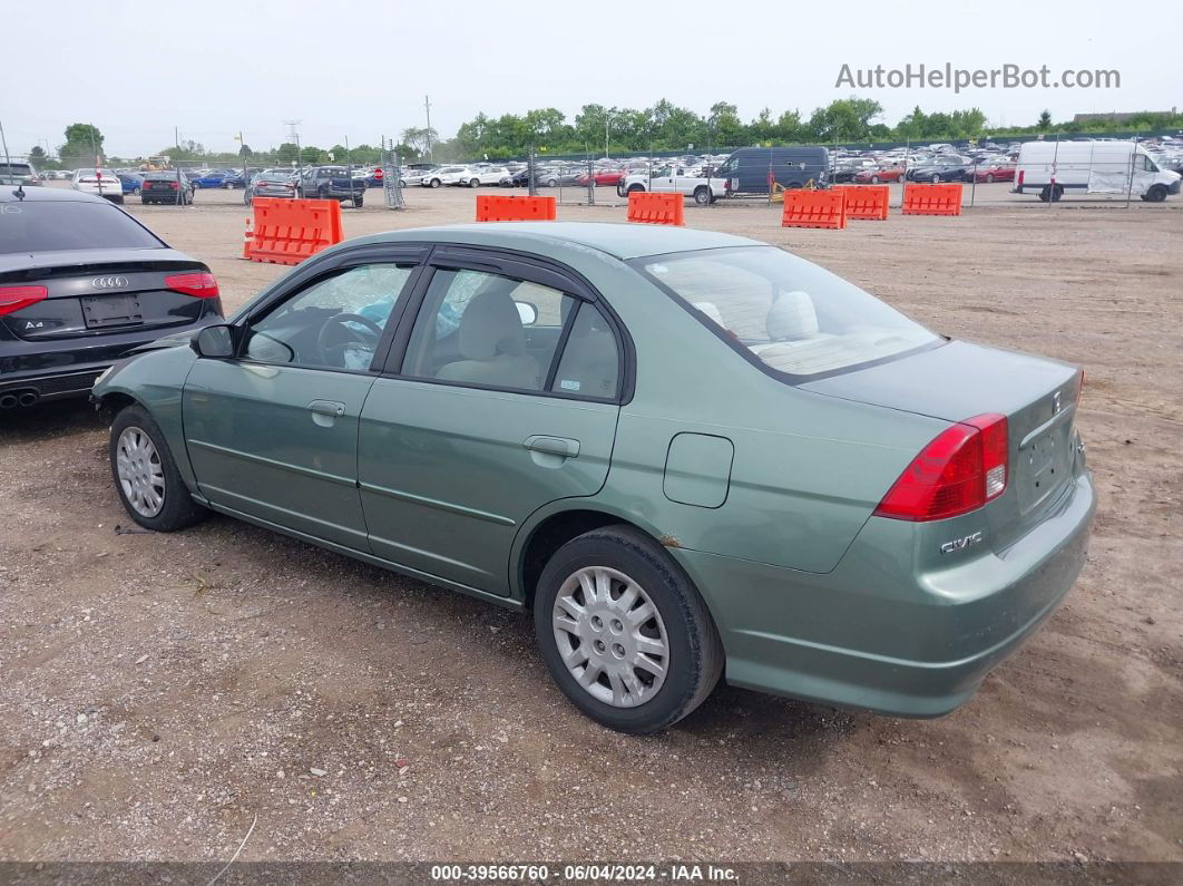 2004 Honda Civic Lx Зеленый vin: 2HGES166X4H582936