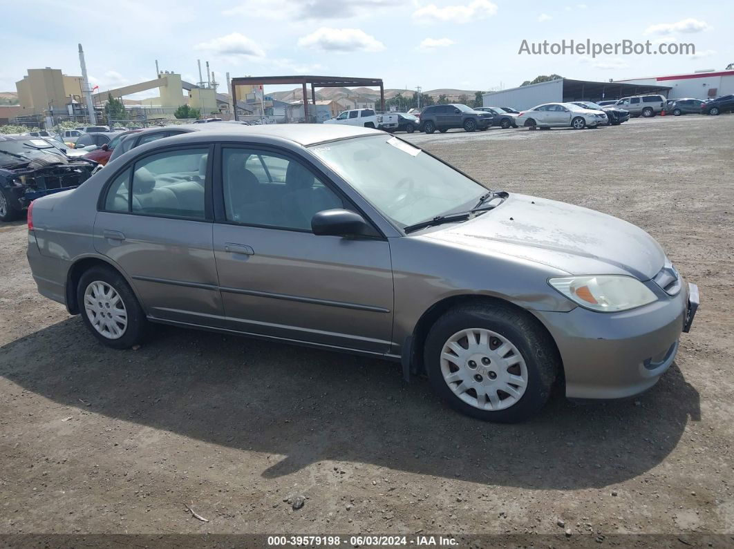 2005 Honda Civic Lx Gray vin: 2HGES166X5H537884