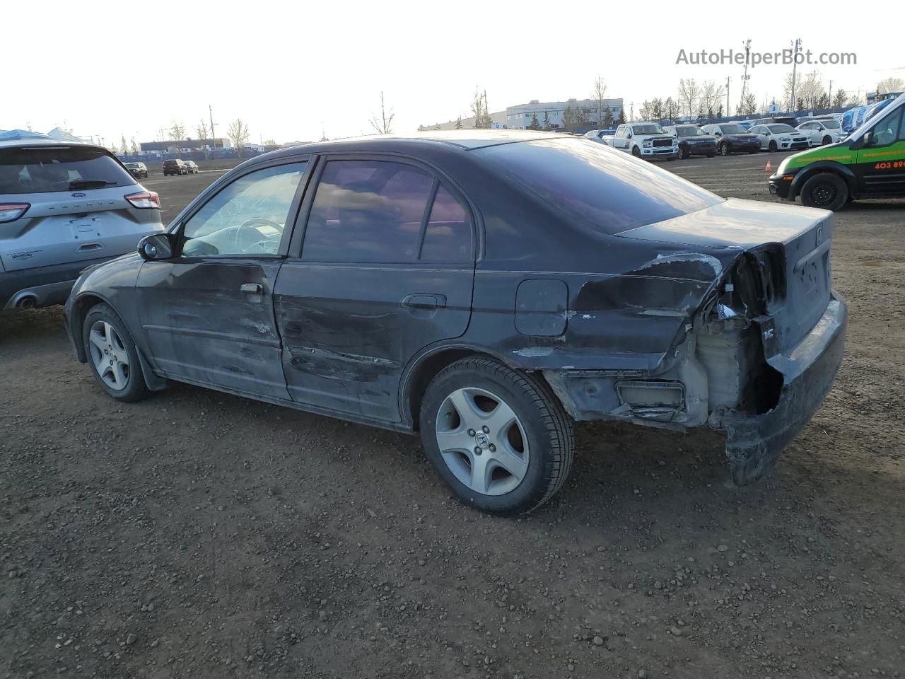 2004 Honda Civic Si Black vin: 2HGES16834H905497