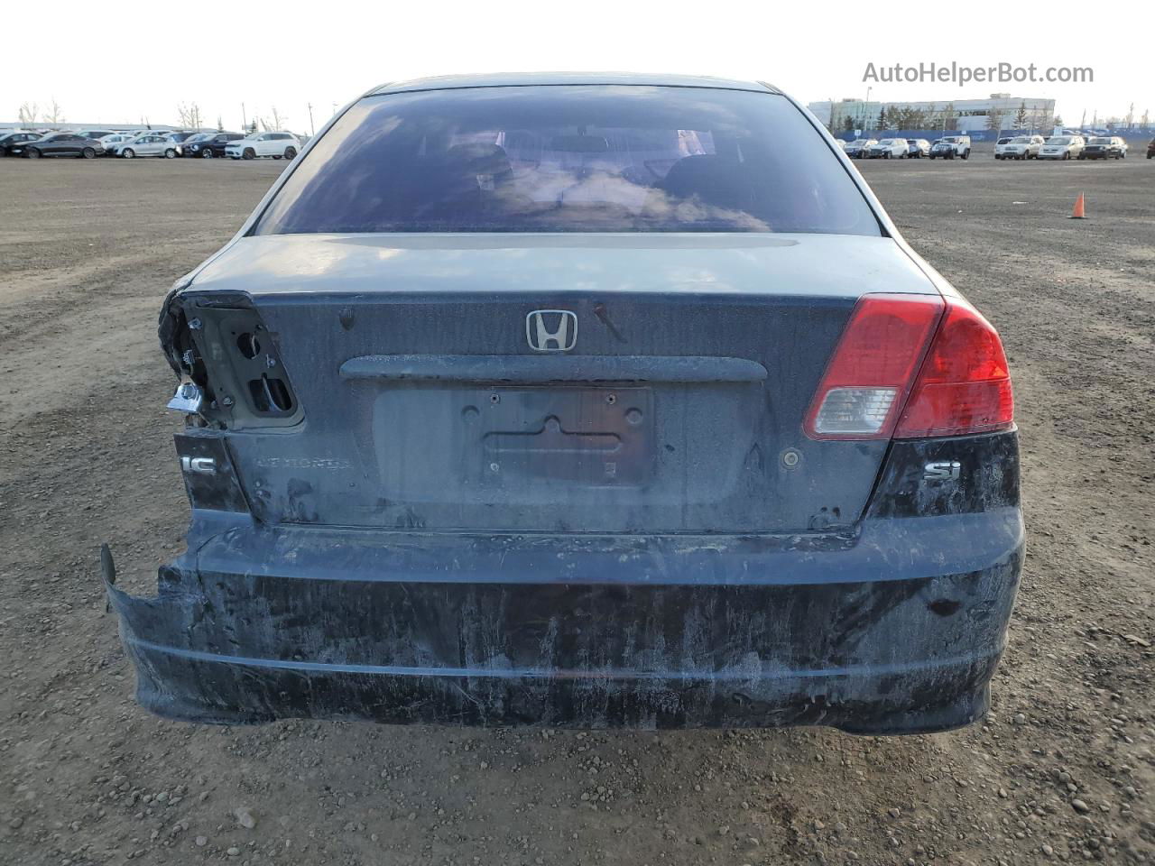 2004 Honda Civic Si Black vin: 2HGES16834H905497