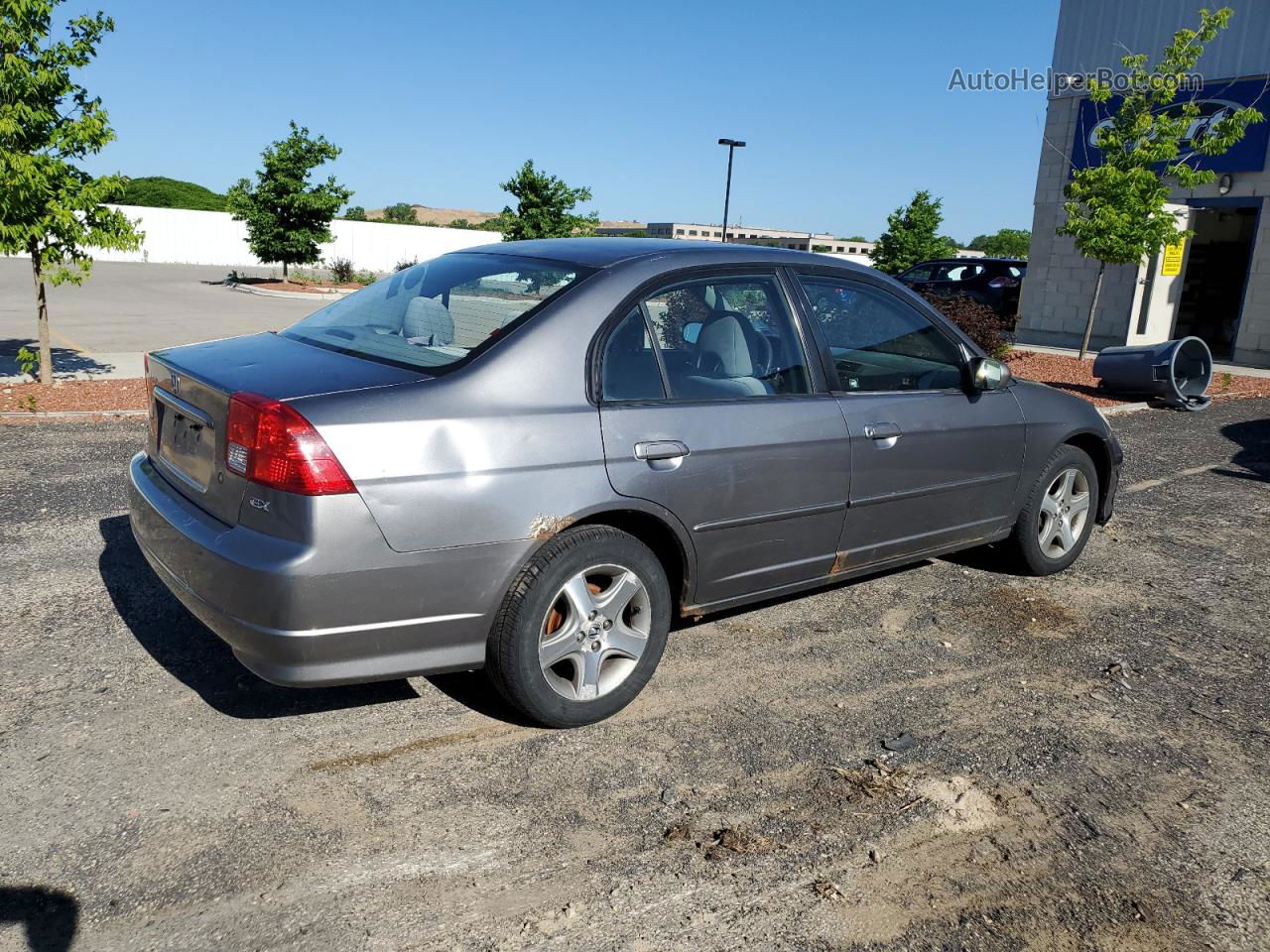 2004 Honda Civic Ex Silver vin: 2HGES25704H612445