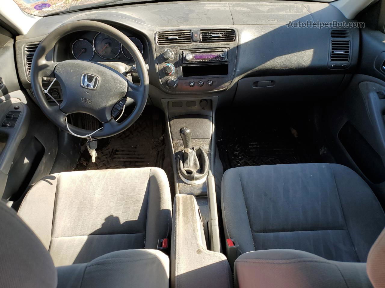 2004 Honda Civic Ex Серебряный vin: 2HGES25704H612445