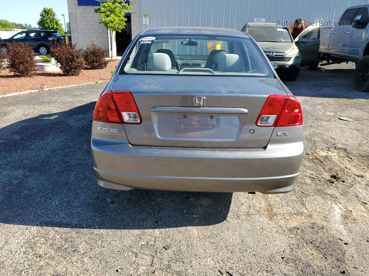 2004 Honda Civic Ex Silver vin: 2HGES25704H612445