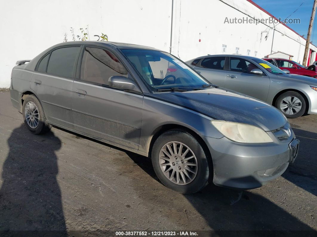 2005 Honda Civic Ex Gray vin: 2HGES25715H622094