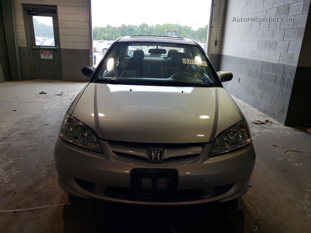 2004 Honda Civic Ex Silver vin: 2HGES25744H567719