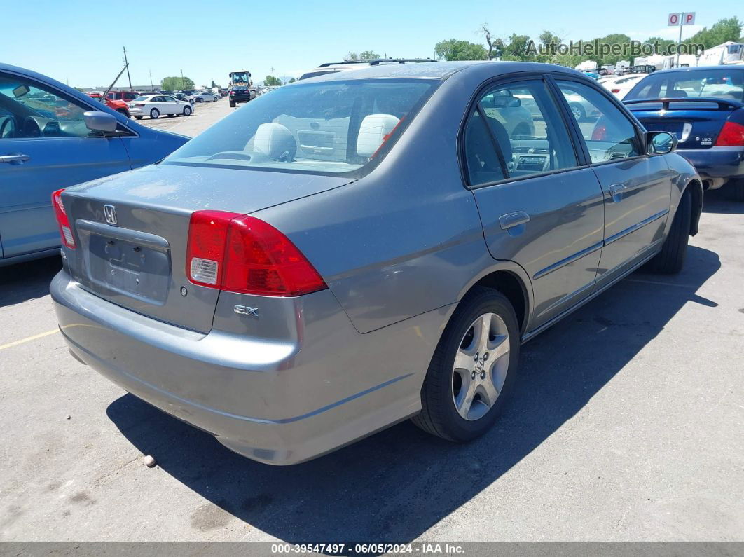 2005 Honda Civic Ex Beige vin: 2HGES25875H535292