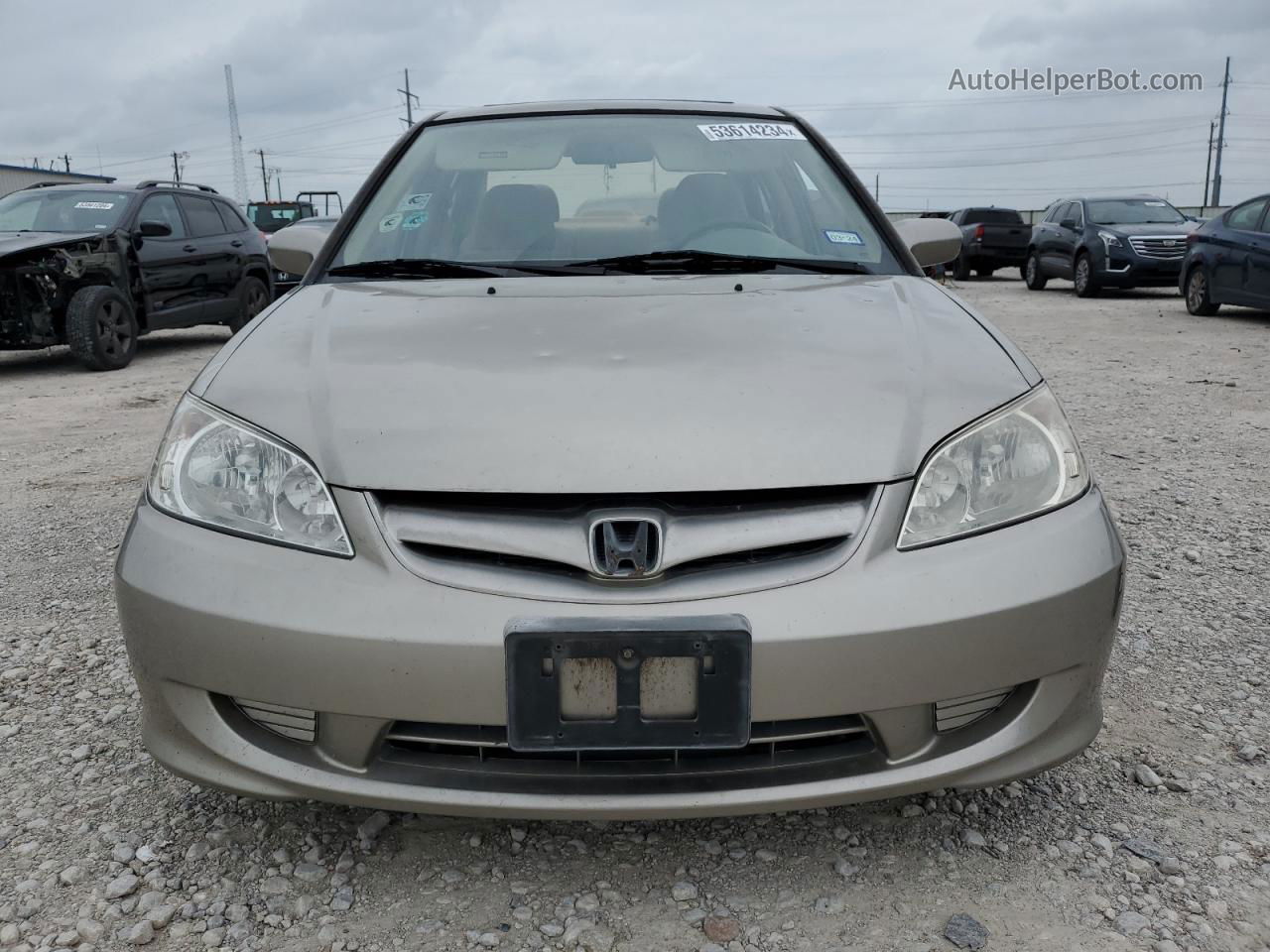 2004 Honda Civic Ex Silver vin: 2HGES26704H572754