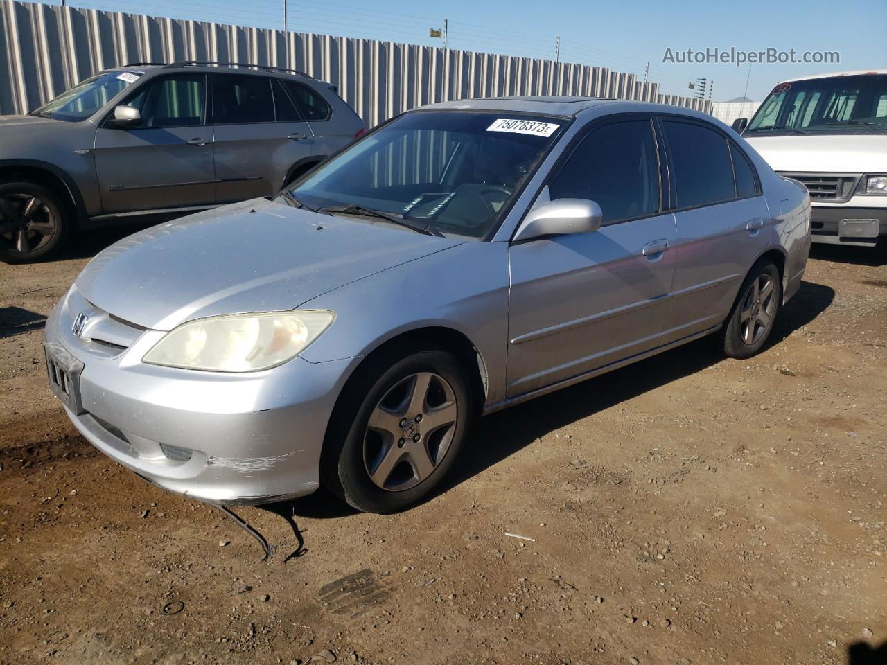 2004 Honda Civic Ex Silver vin: 2HGES26714H561164