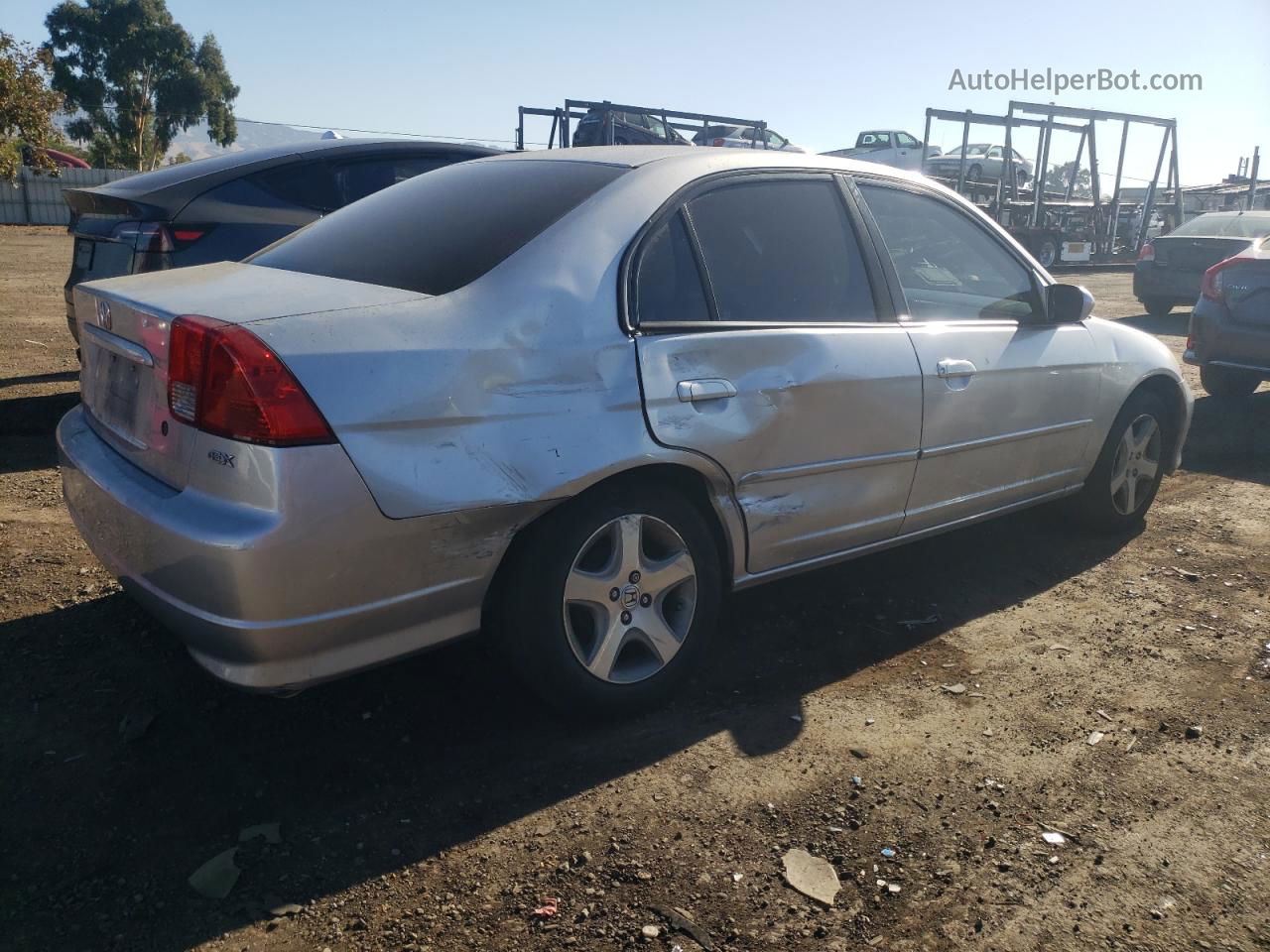 2004 Honda Civic Ex Silver vin: 2HGES26714H561164