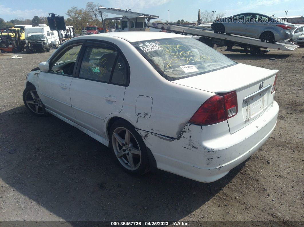 2005 Honda Civic Ex White vin: 2HGES26715H502522