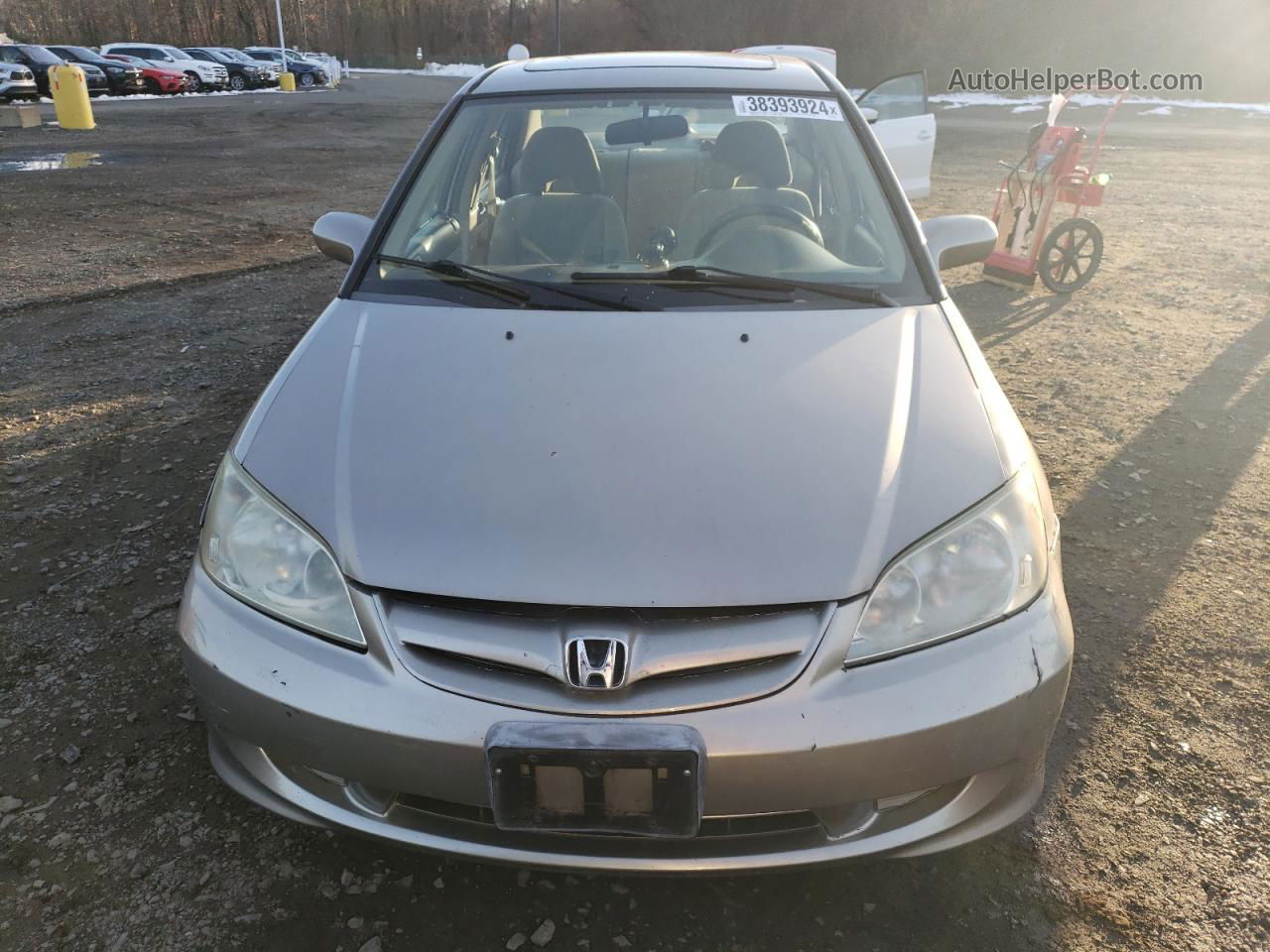 2005 Honda Civic Ex Beige vin: 2HGES26715H565376