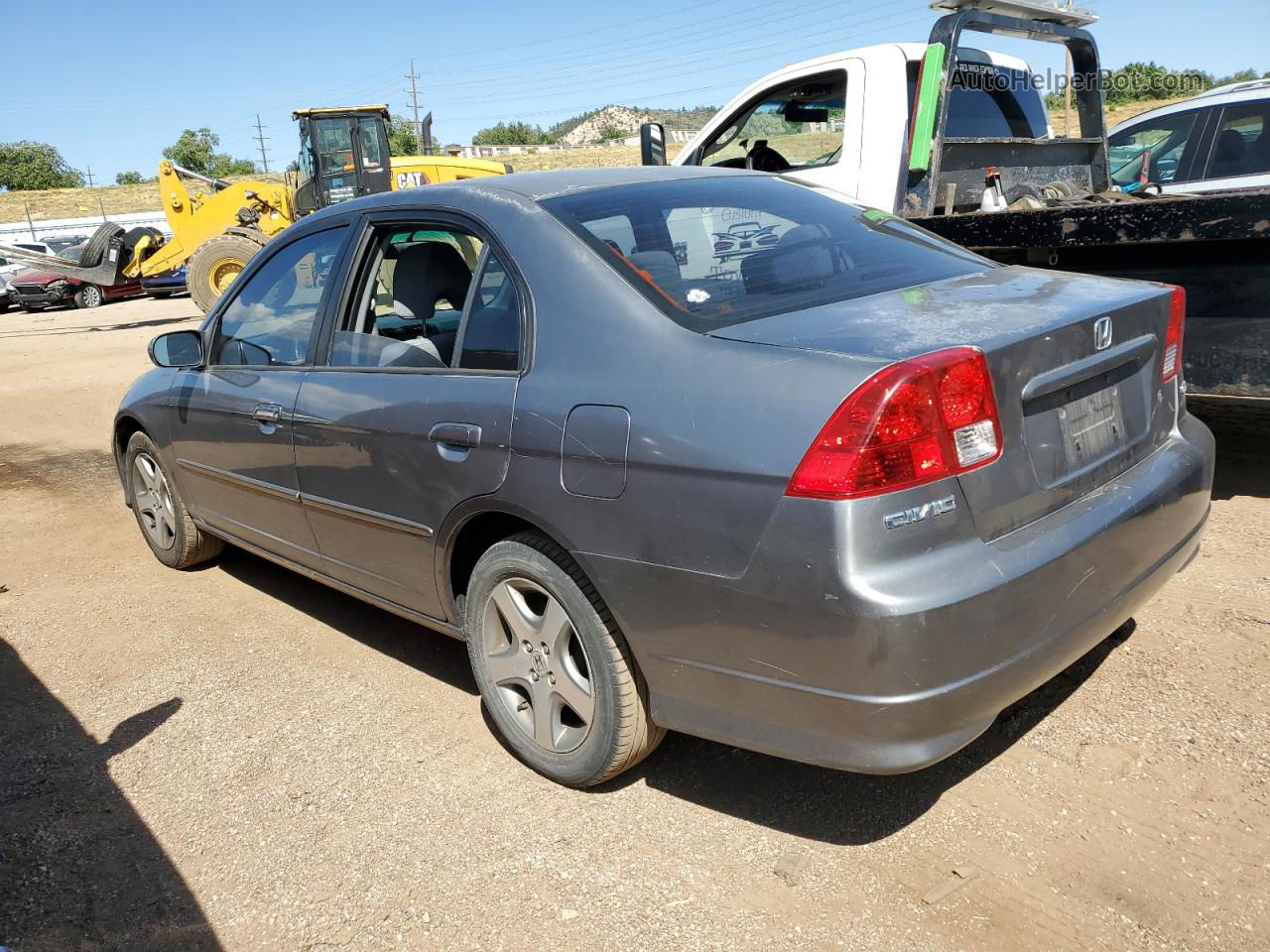 2004 Honda Civic Ex Серый vin: 2HGES26724H528321