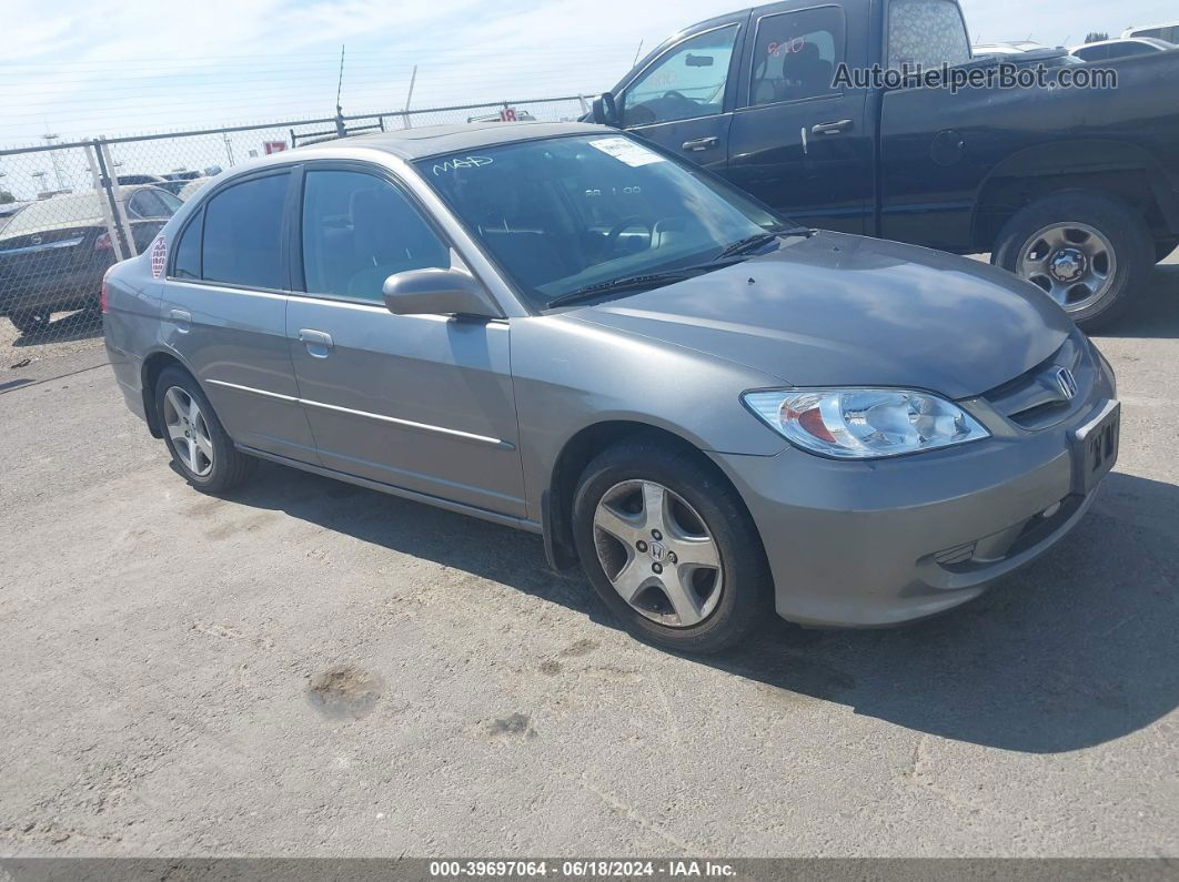 2004 Honda Civic Ex Gray vin: 2HGES26724H531462