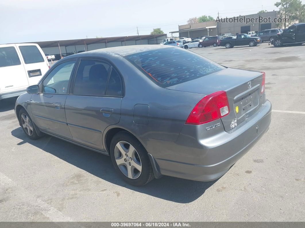 2004 Honda Civic Ex Серый vin: 2HGES26724H531462