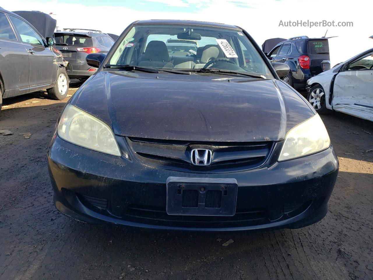 2004 Honda Civic Ex Black vin: 2HGES26734H508773