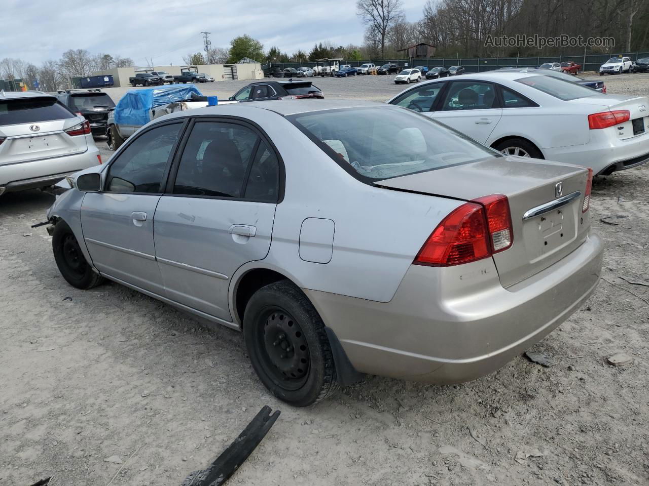 2004 Honda Civic Ex Silver vin: 2HGES26734H592173