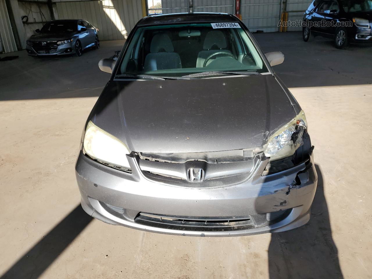 2005 Honda Civic Ex Gray vin: 2HGES26735H550166