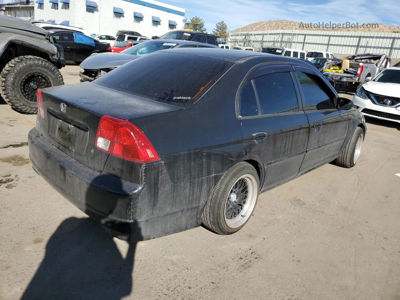 2005 Honda Civic Ex Black vin: 2HGES26735H605151