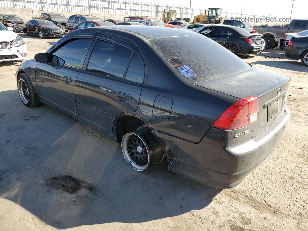 2005 Honda Civic Ex Black vin: 2HGES26735H605151