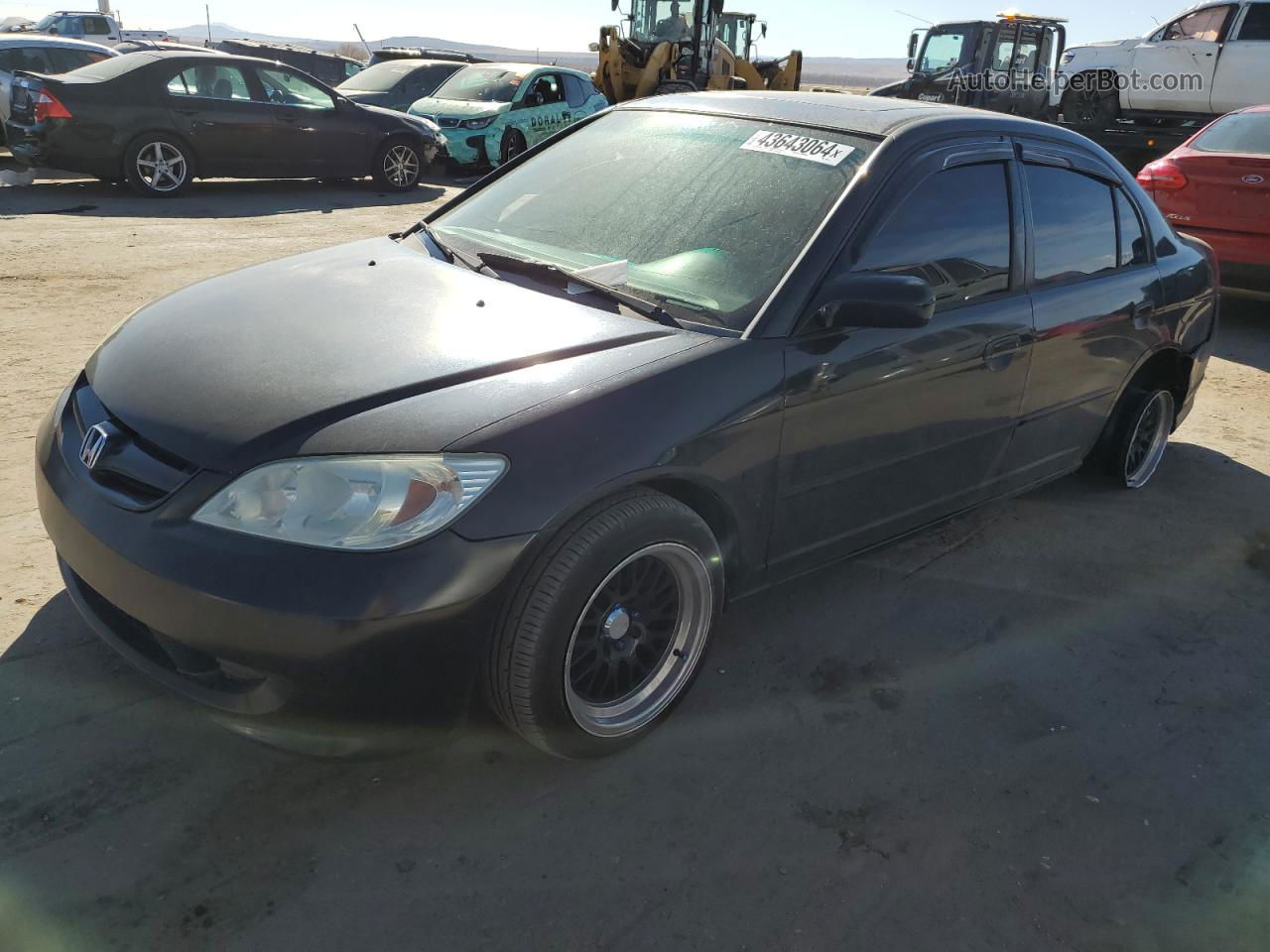 2005 Honda Civic Ex Black vin: 2HGES26735H605151