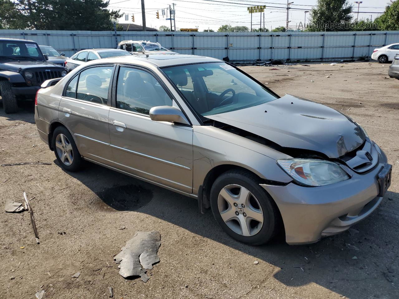 2004 Honda Civic Ex Silver vin: 2HGES26744H513657