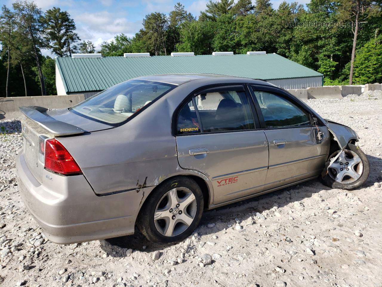 2004 Honda Civic Ex Tan vin: 2HGES26744H567072