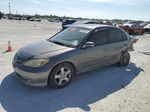 2004 Honda Civic Ex Gray vin: 2HGES26744H574104