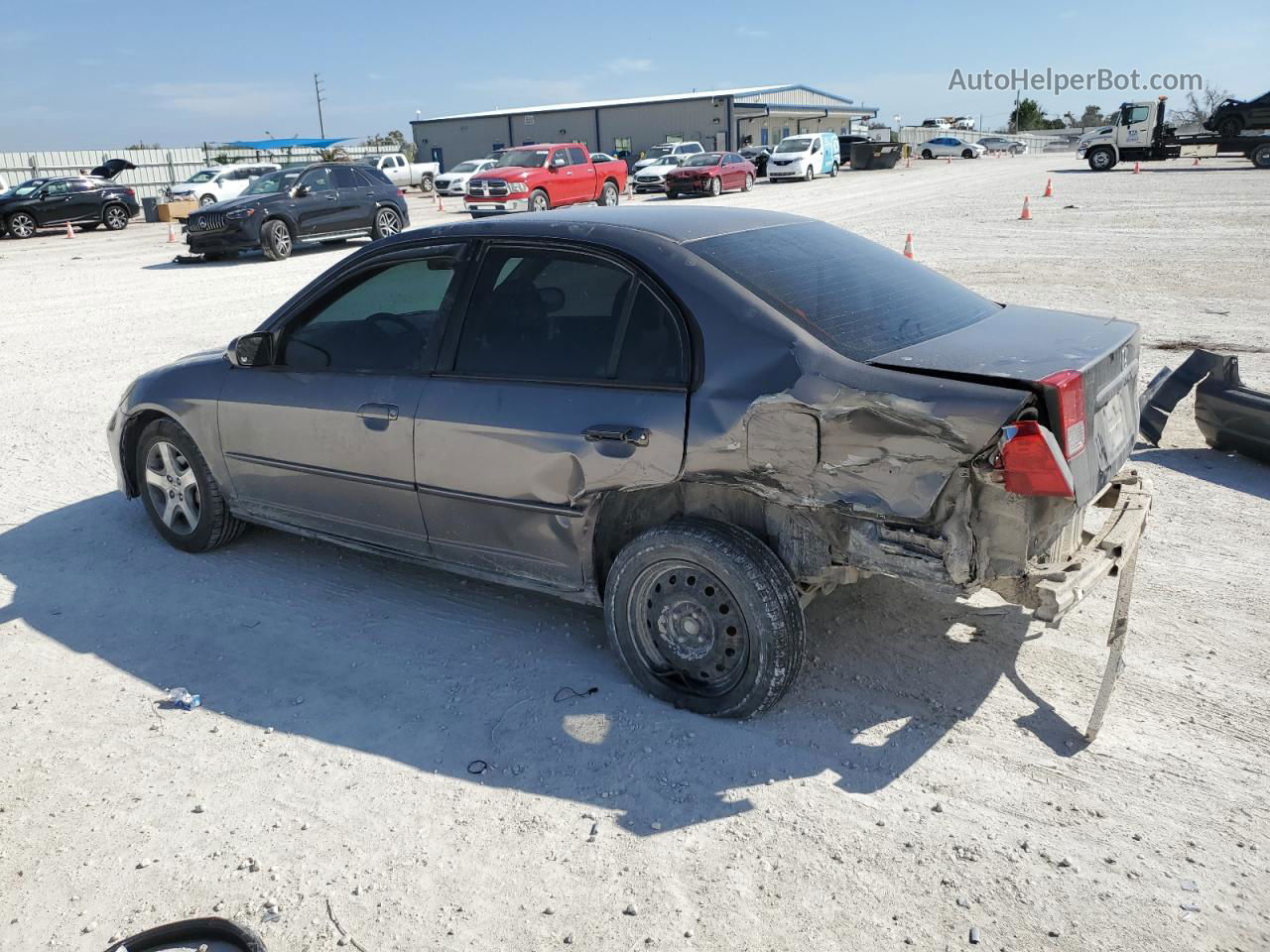 2004 Honda Civic Ex Gray vin: 2HGES26744H574104