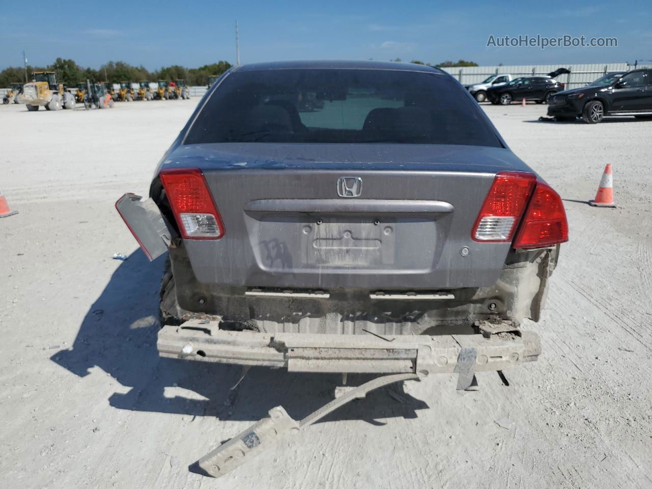 2004 Honda Civic Ex Gray vin: 2HGES26744H574104