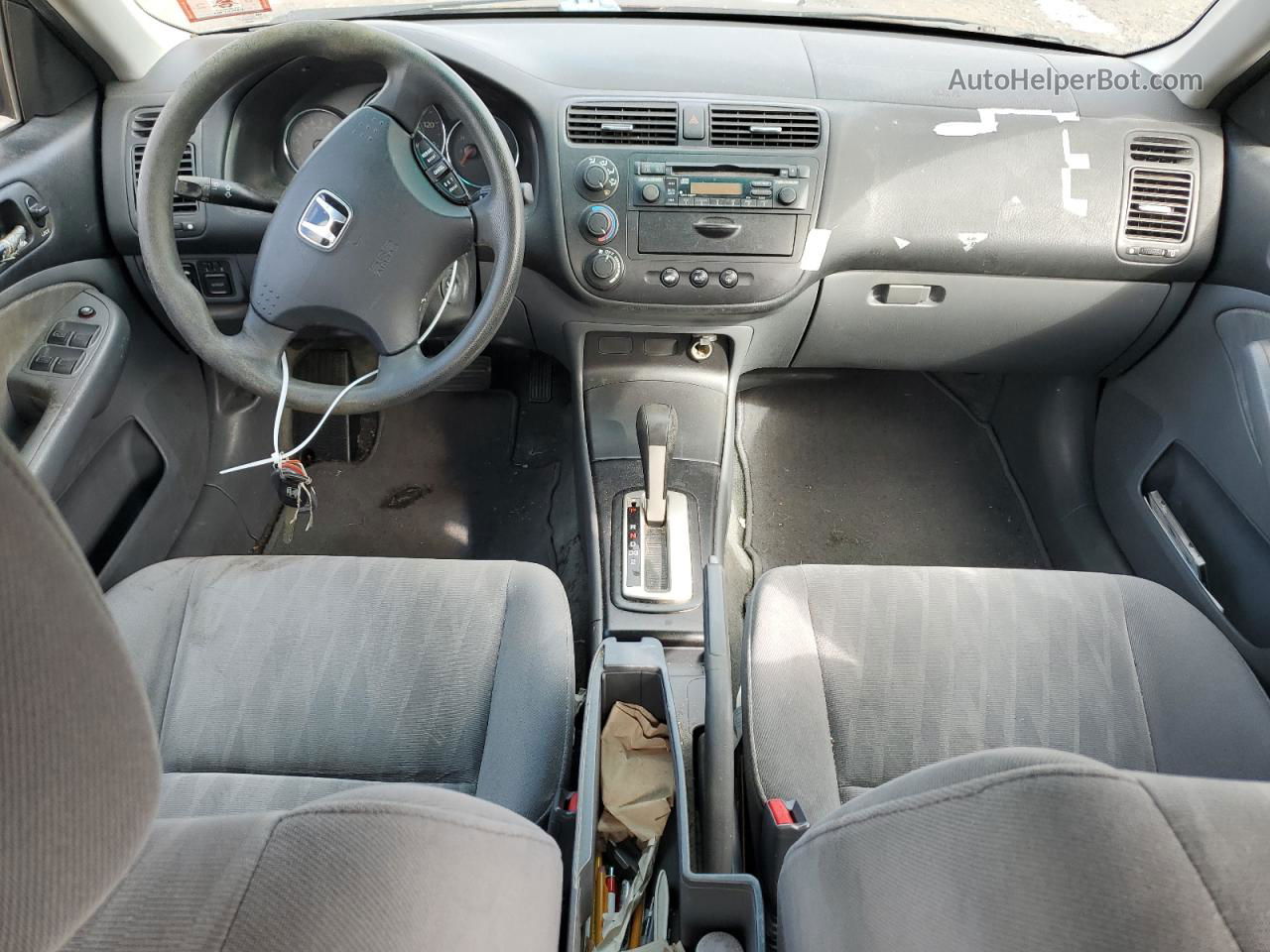 2004 Honda Civic Ex Черный vin: 2HGES26744H632647