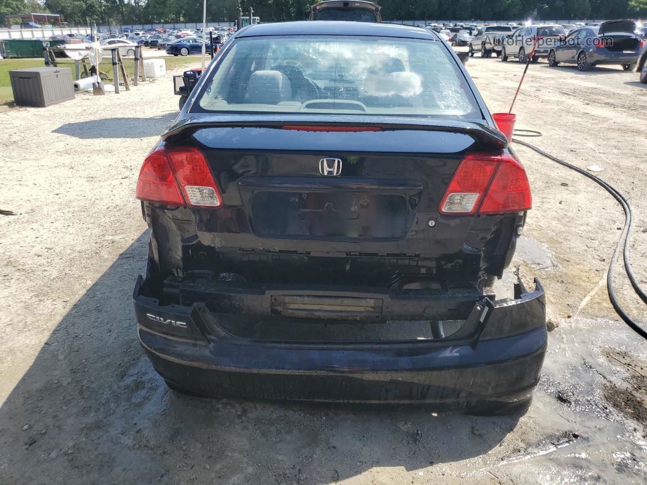 2005 Honda Civic Ex Black vin: 2HGES26745H553660