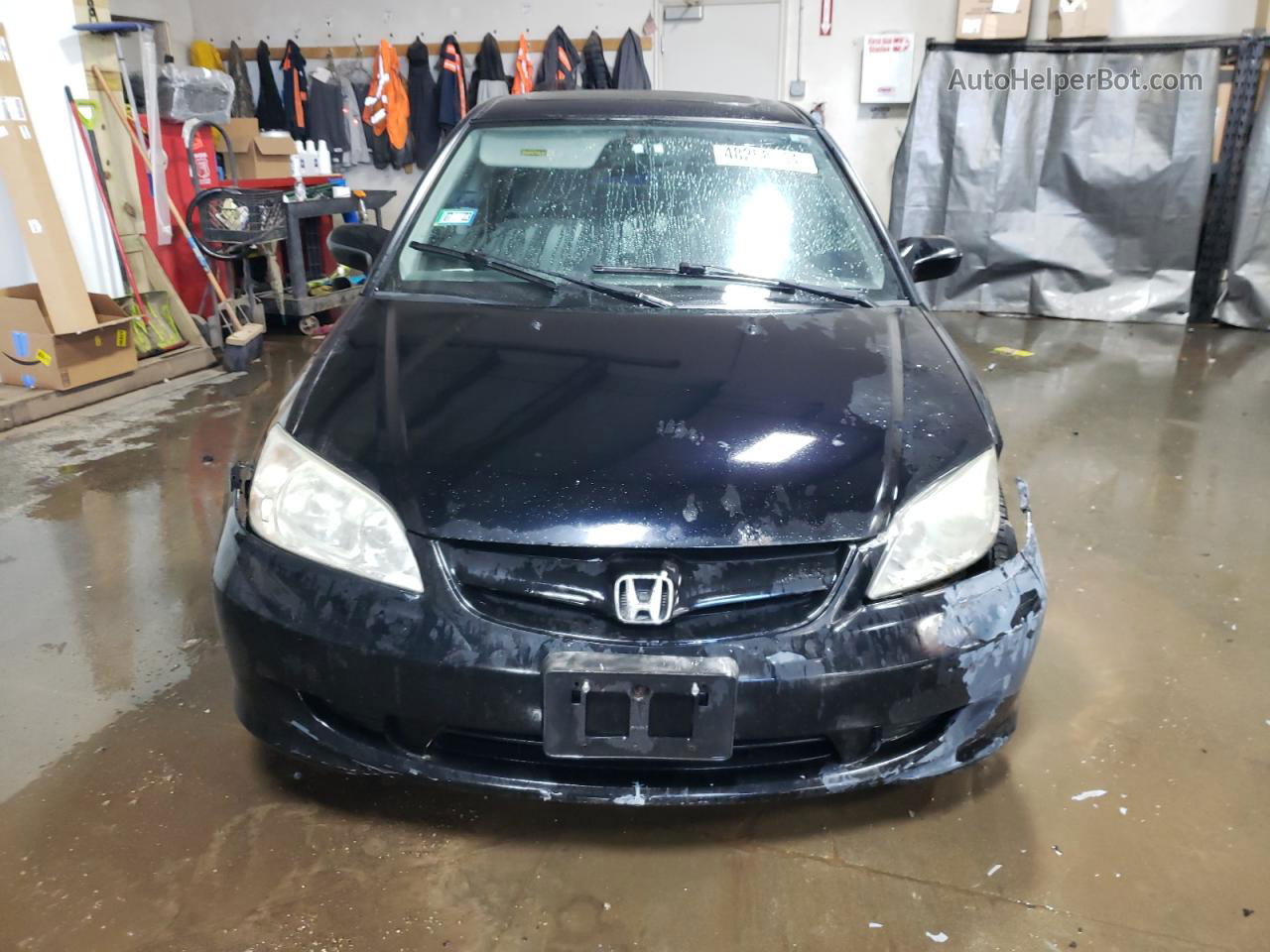 2004 Honda Civic Ex Черный vin: 2HGES26754H512291