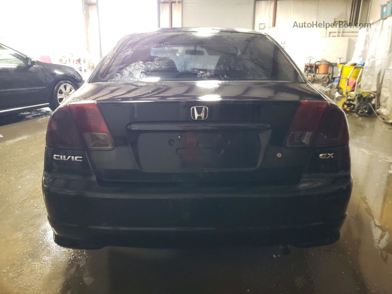 2004 Honda Civic Ex Black vin: 2HGES26754H512291