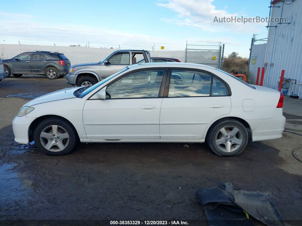 2004 Honda Civic Ex White vin: 2HGES26754H545288