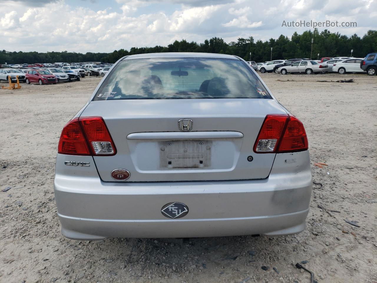 2004 Honda Civic Ex Silver vin: 2HGES26754H545839