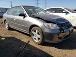 2004 Honda Civic Ex Gray vin: 2HGES26754H615646