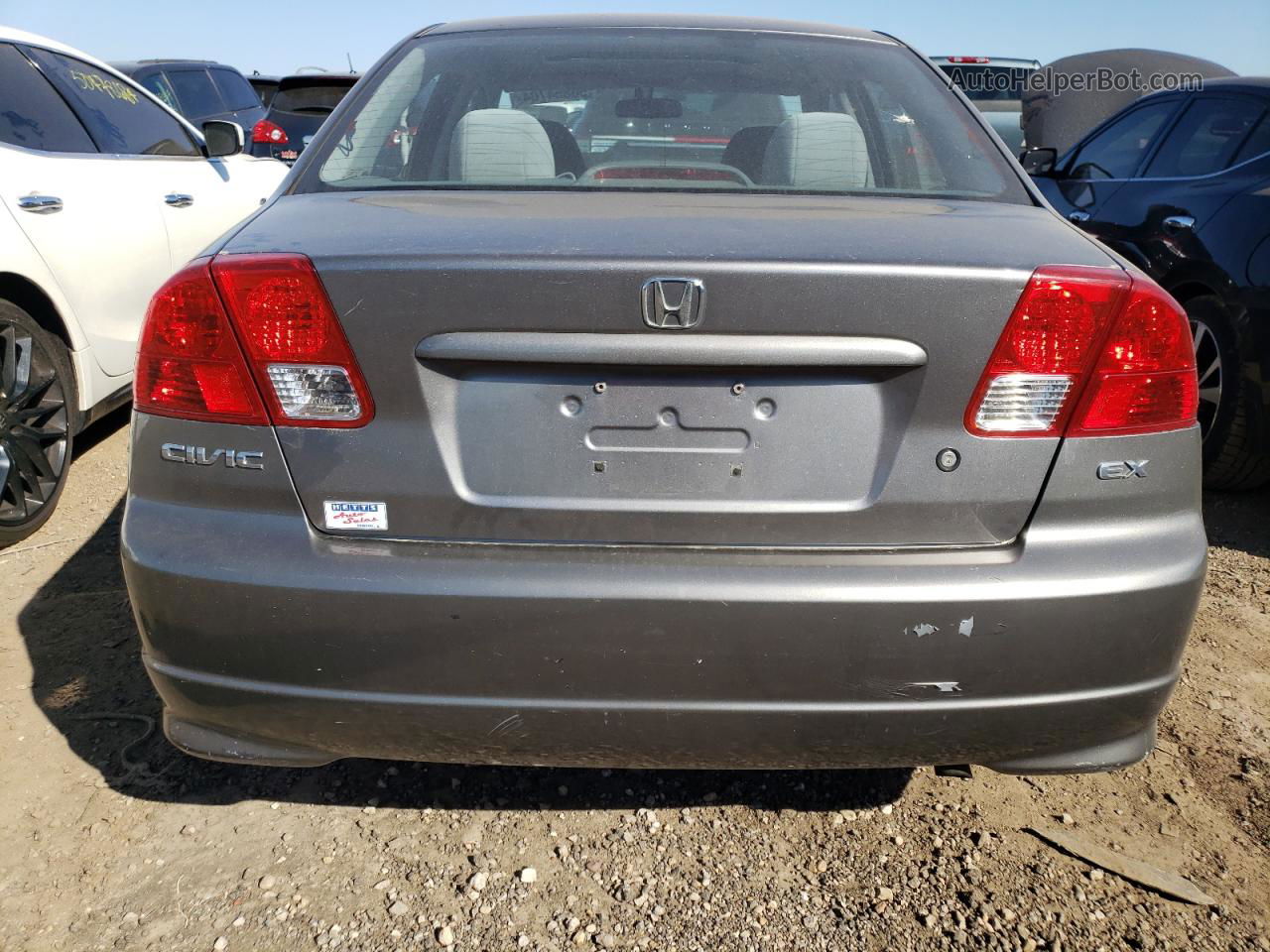 2004 Honda Civic Ex Gray vin: 2HGES26754H615646