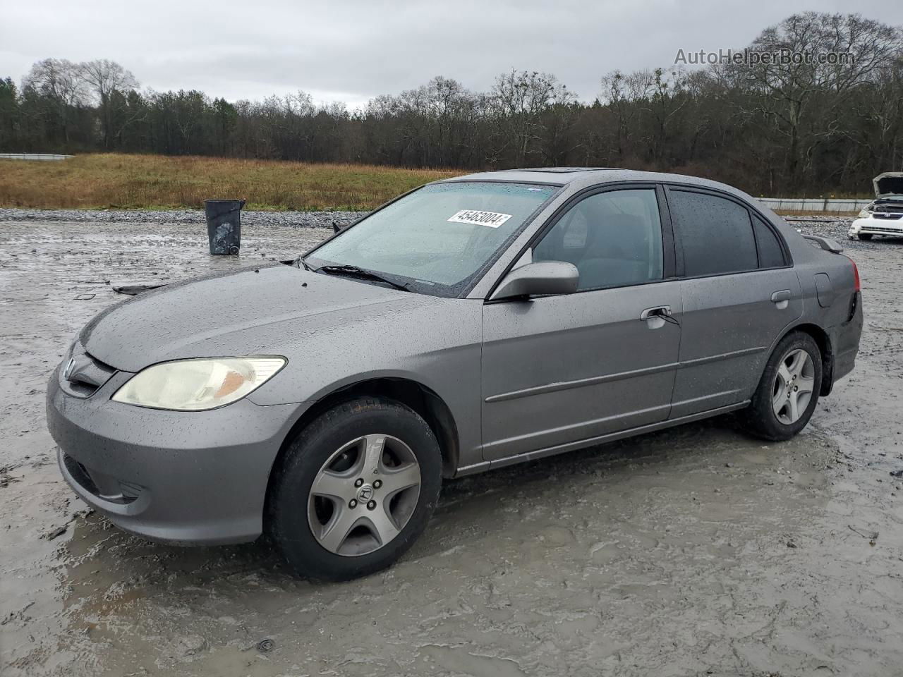 2004 Honda Civic Ex Silver vin: 2HGES26764H534011