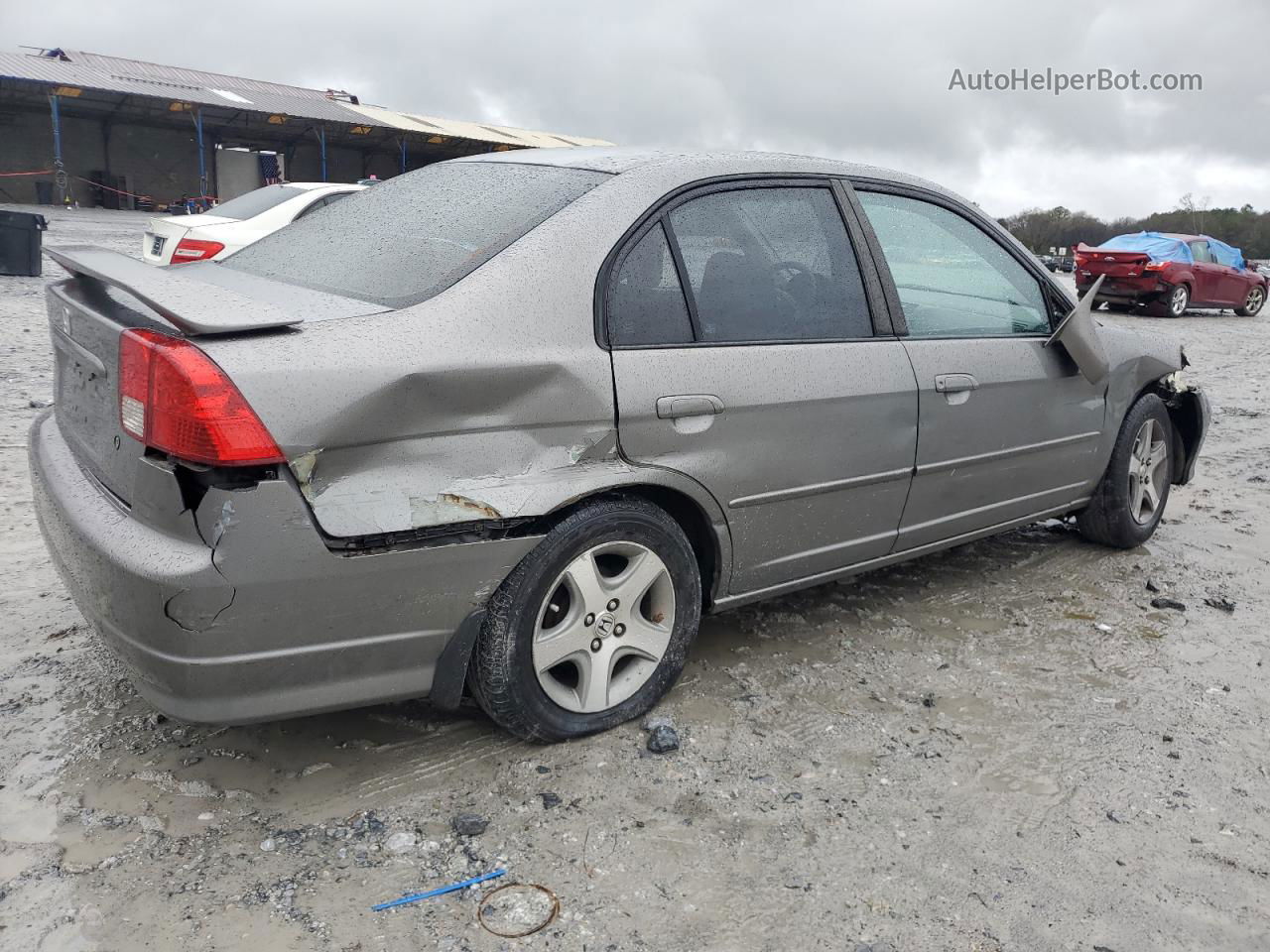 2004 Honda Civic Ex Silver vin: 2HGES26764H534011