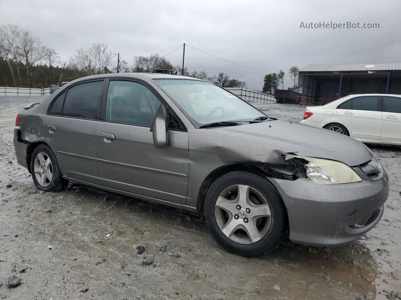 2004 Honda Civic Ex Silver vin: 2HGES26764H534011