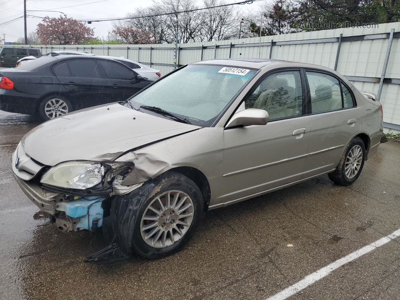 2005 Honda Civic Ex Tan vin: 2HGES26765H567897