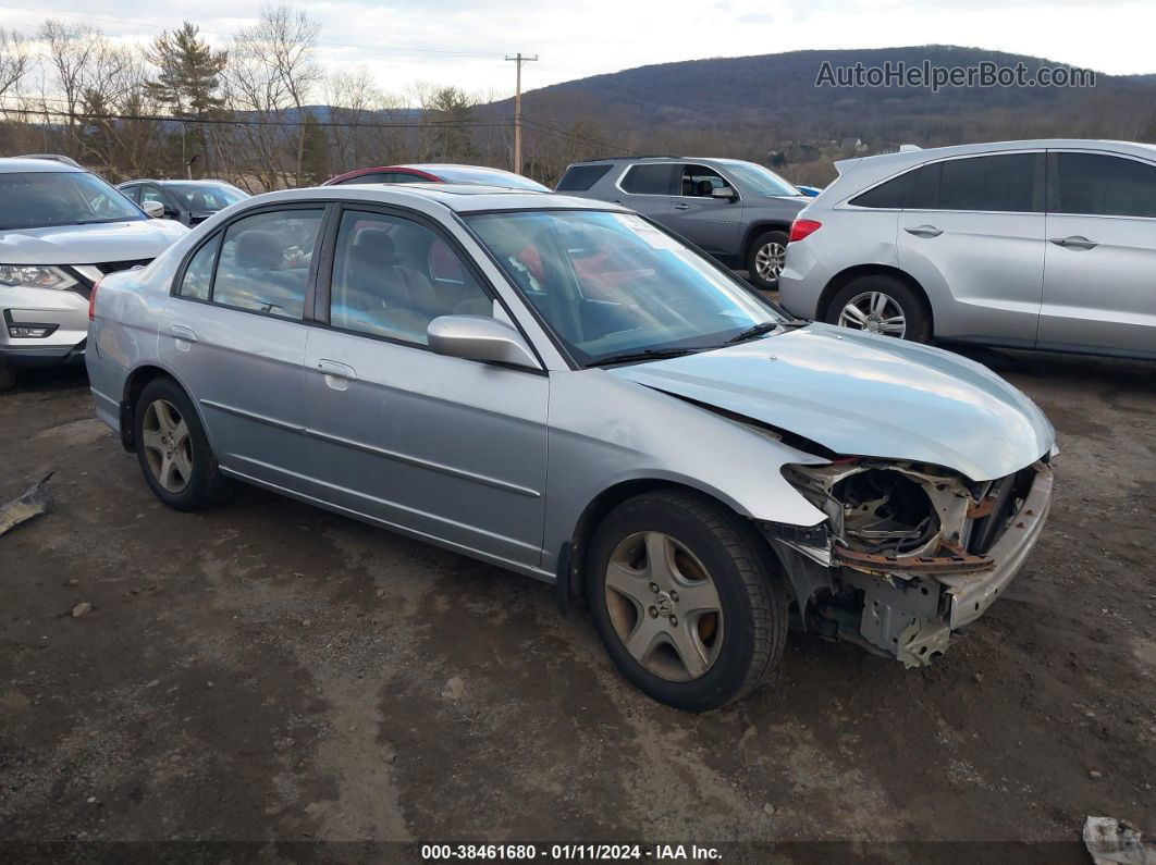 2004 Honda Civic Ex Silver vin: 2HGES26774H504869